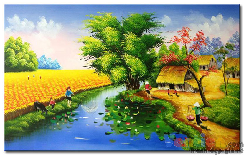 56 Vẽ Tranh Quê Hương Đơn Giản Mà Đẹp Xỉu Up Xỉu Down
