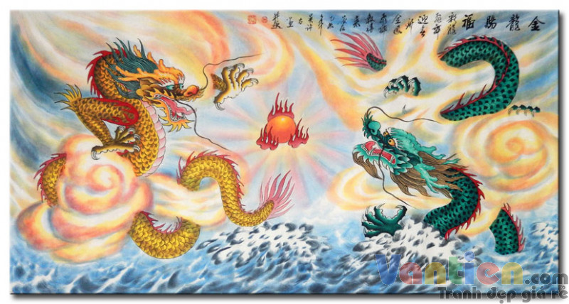 Một bức tranh phong thủy vẽ rồng đẹp có thể mang lại may mắn cho gia đình bạn. Bức tranh này sử dụng các màu sắc tươi sáng và tạo hình cho rồng được vẽ rất đẹp mắt. Hãy xem bức tranh để cảm nhận sức mạnh của phong thủy và tôn vinh vẻ đẹp của rồng trong văn hóa Á Đông.