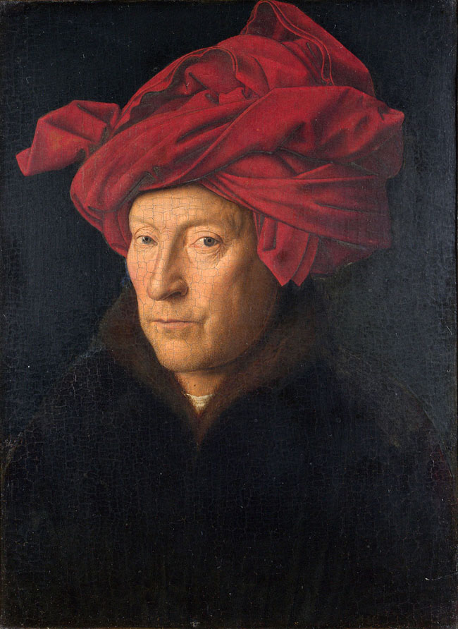 Portrait of a man in a turban (Chân dung người đàn ông với chiếc khăn xếp) - Van Eyck 